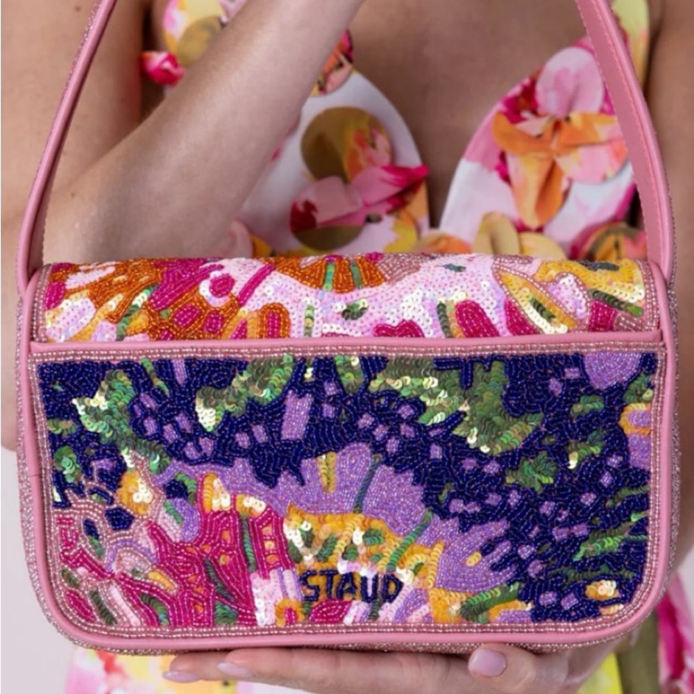 STAUD BEADED TOMMY BAG AURORA - Picture 7 of 11